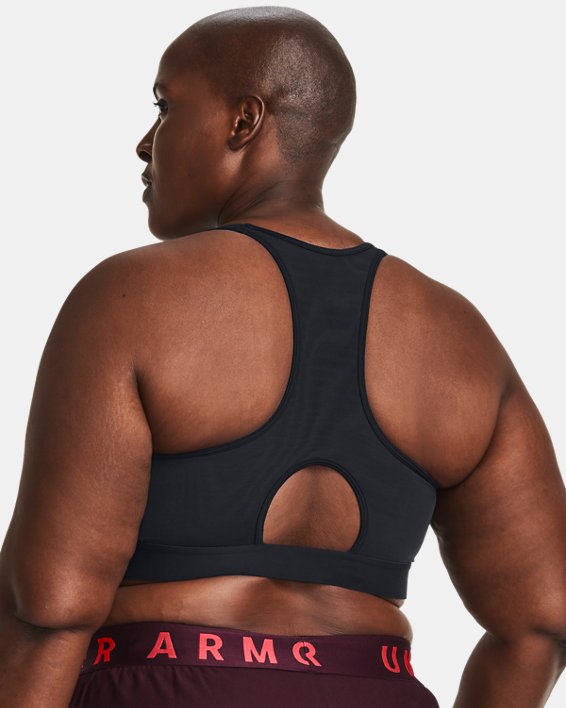 Women's HeatGear® Armour High Sports Bra, Black, pdpMainDesktop image number 1